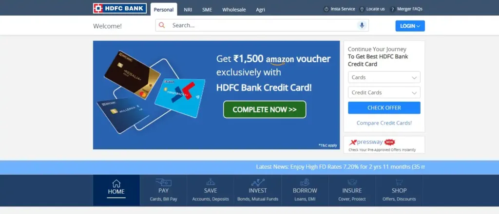 hdfc credit 1