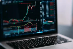 Trading Panel on Laptop