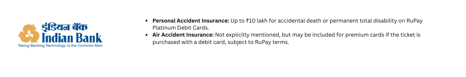Debit Cards Insurance Coverage Offered by Major Indian Banks 14 14