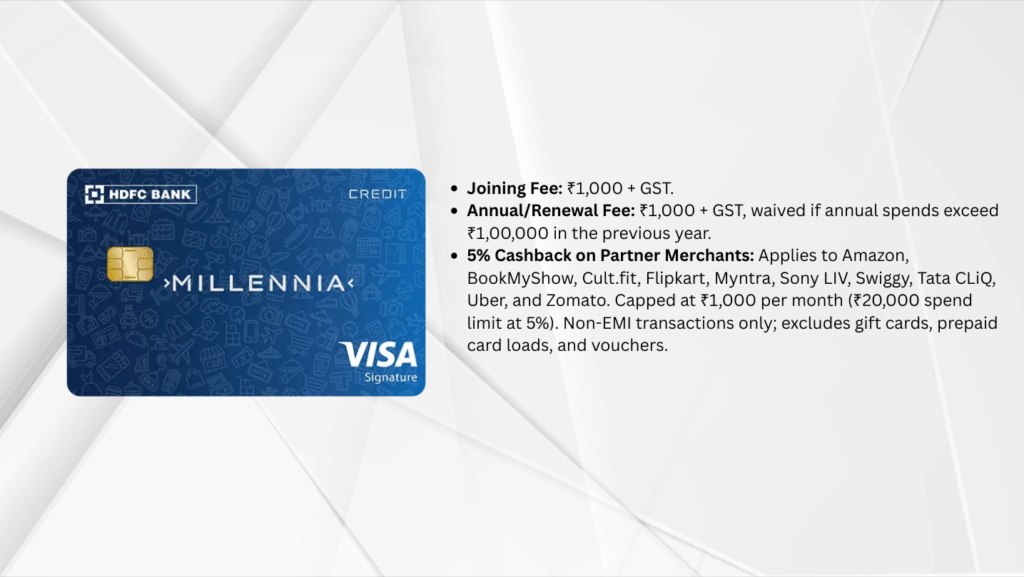 HDFC Millennia Credit Card: Unlock 5% Cashback on Amazon and Swiggy 21 HDFC mellenia 1