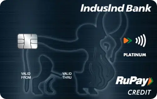 Best Credit Cards 14 IndusInd Bank Platinum RuPay Credit Card