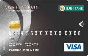 IDBI Bank Debit Cards: Maximize Rewards and Insurance Protection 11 VISA Platinum PayWave Debit Card