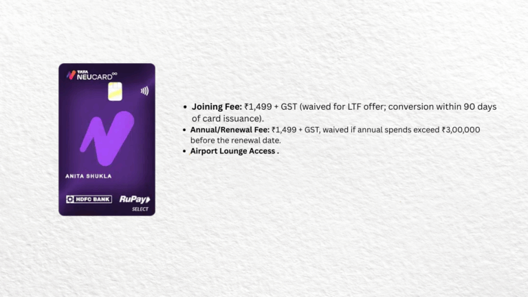 Lounge Access and NeuCoins Perks with Tata Neu Infinity HDFC Bank Credit Card