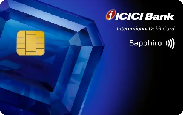 ICICI Bank Debit Card Insurance Coverage 14 Sapphiro Debit Card