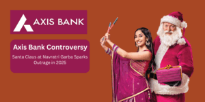Axis Bank Controversy: 'Christianisation' of Hindu Festivals? Santa Claus at Navratri Garba Sparks Outrage in 2025