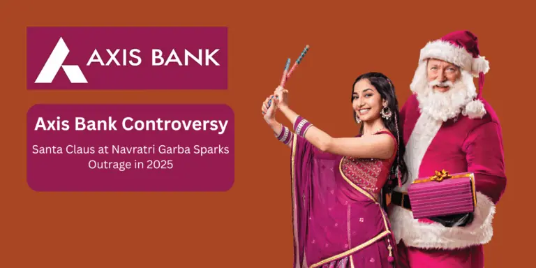 Axis Bank Controversy: 'Christianisation' of Hindu Festivals? Santa Claus at Navratri Garba Sparks Outrage in 2025