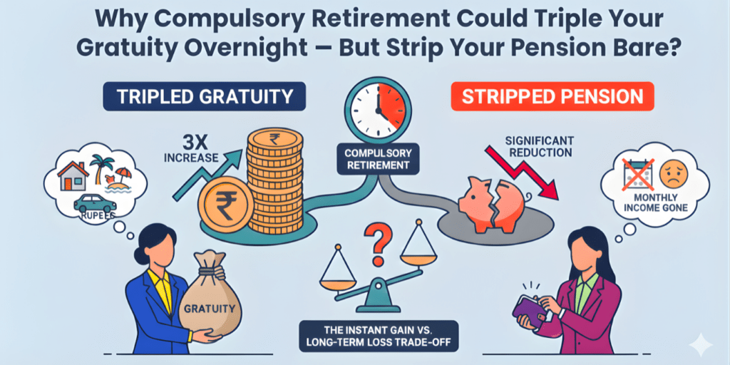 Why Compulsory Retirement Could Triple Your Gratuity Overnight – But Strip Your Pension Bare?