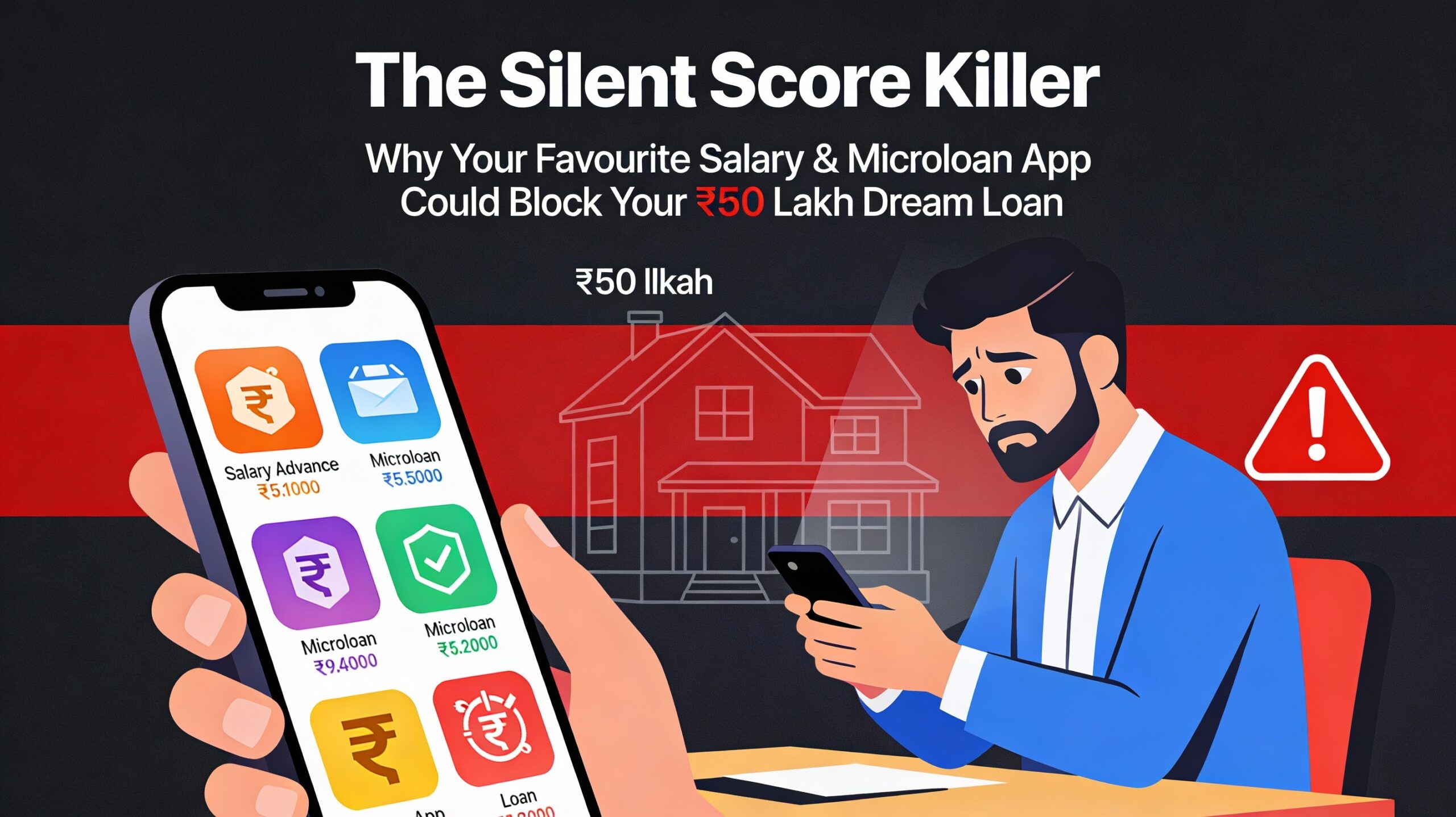 The Silent Score Killer: Why Your Favourite Salary and Microloan App Could Block Your ₹50 Lakh Dream Loan