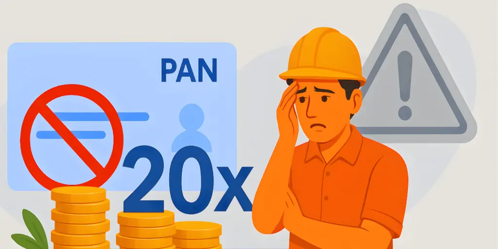 The Hidden TDS Trap: Why Your Unlinked PAN Could Cost Contractors 20x More in 2025