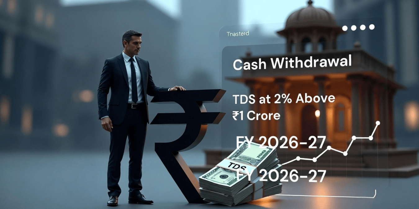 Cash Withdrawal TDS at 2% Above ₹1 Crore — How Current Account Holders Are Restructuring Transactions to Stay Tax-Smart in FY 2026–27