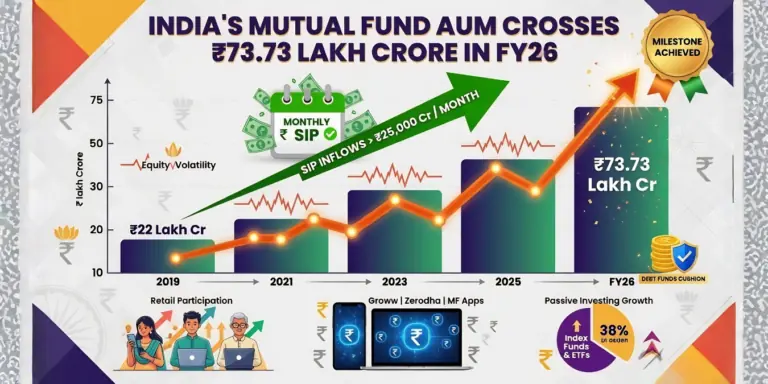 India's Mutual Fund AUM Crosses ₹73.73 Lakh Crore in FY26 — But Why Did Equity Volatility Still Hold It Back?