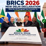 BRICS 2026 New Delhi Declaration: What the 140-Paragraph Text Commits To, and What It Leaves Open