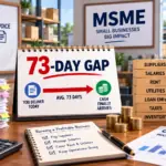 Why Profitable MSMEs Still Run Out of Cash: The 73-Day Gap Behind the Squeeze