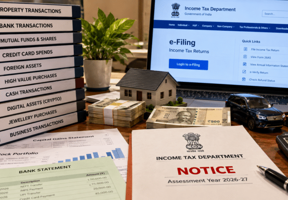 10 High-Value Transactions the Income Tax Department Tracks in 2026, and When One of Them Can Lead to a Tax Notice