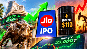 Jio IPO Day, Brent at $110 and a Gap-Up Signal. Can Nifty Recover 23,000?