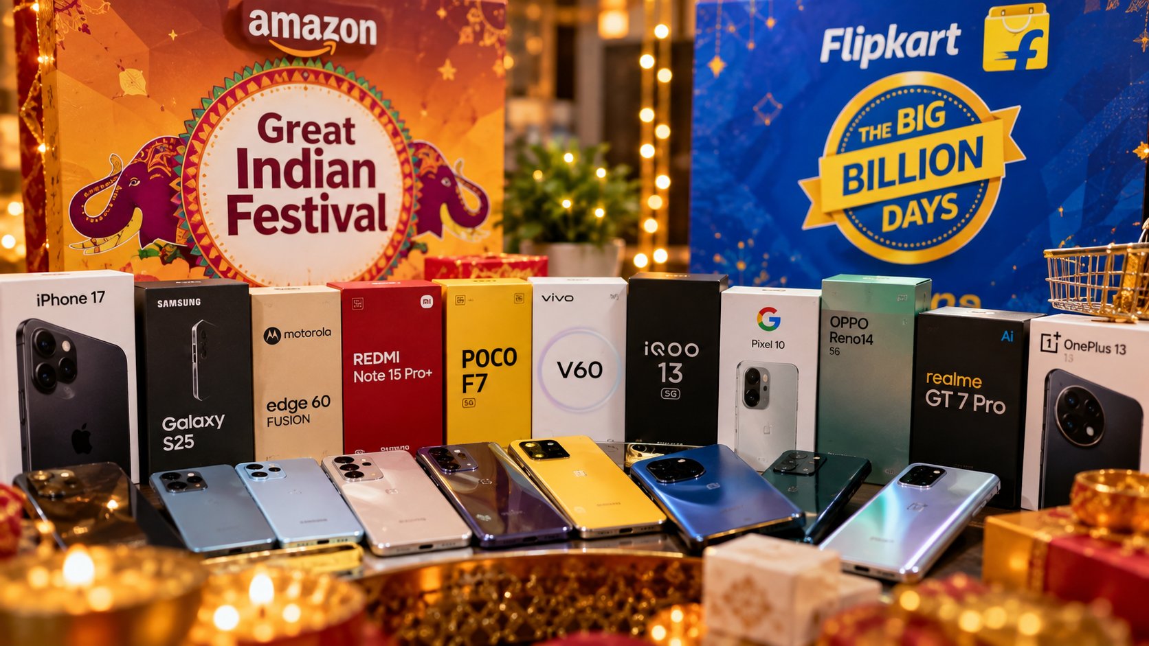 Best Smartphone Deals in Amazon Great Indian Festival and Flipkart Big Billion Days 2026: 12 Winners, One for Every Kind of Buyer