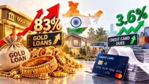 Gold Loans Up 83% as Credit Card Dues Grow Just 3.6%: What India's 2026 Debt Shift Says About Household Finances