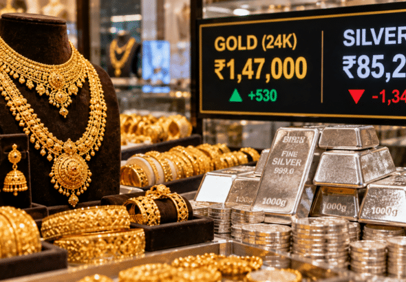 Gold and Silver Price Today: 24K Near ₹1.47 Lakh, Silver Half Its Peak — Is This the Pre-Dhanteras Dip Buyers Waited For?