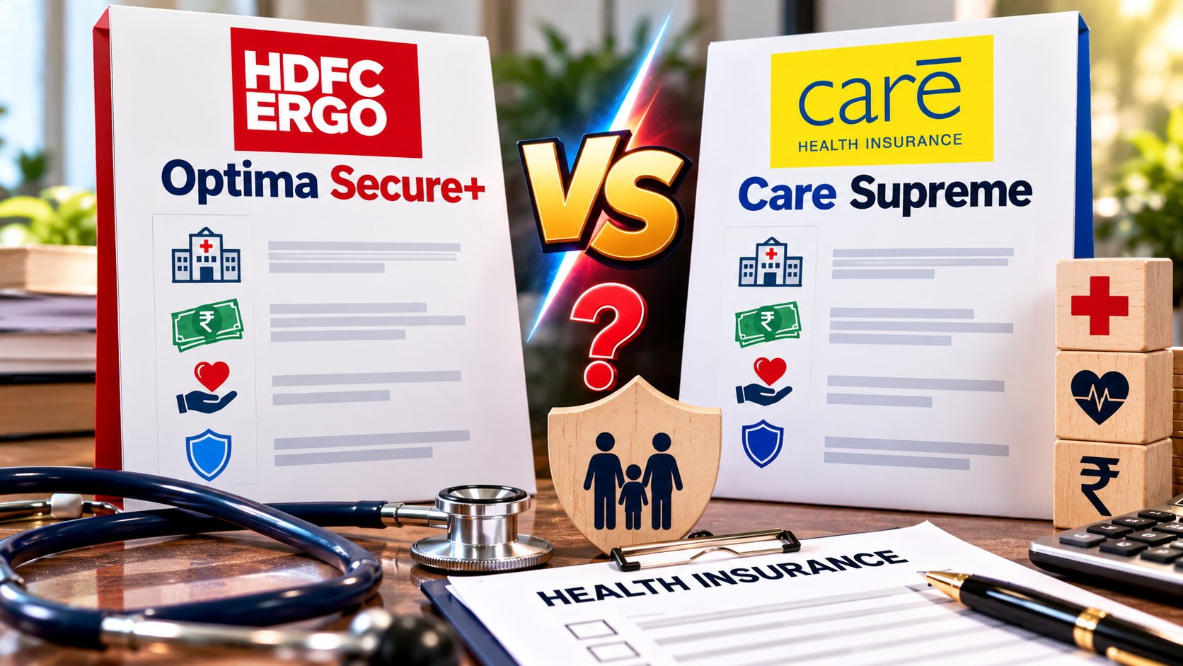 HDFC ERGO Optima Secure+ vs Care Supreme: Which Health Plan Should You Buy — and Who Should Pick the Other?