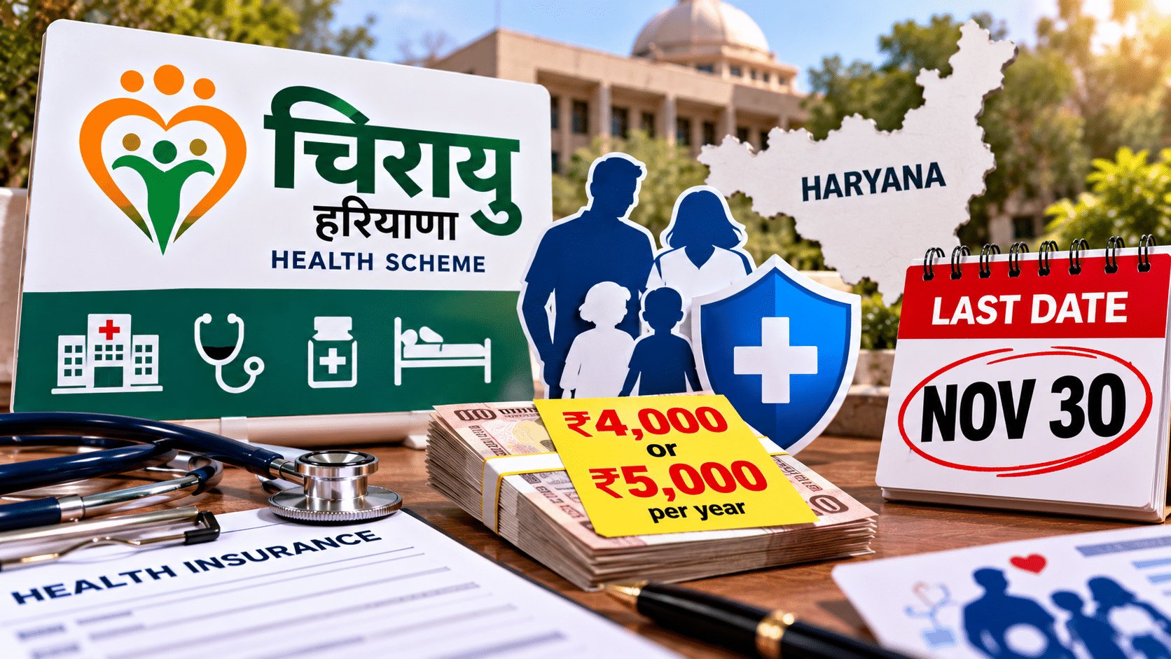 Haryana Opens Chirayu Health Cover to Middle-Class Families — What ₹4,000 or ₹5,000 a Year Buys, and Who Should Sign Up Before November 30