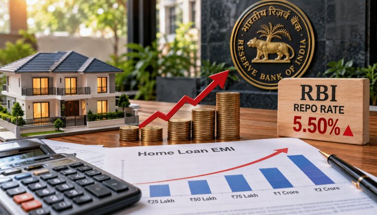 Home Loan EMI Set to Rise as RBI Lifts Repo Rate to 5.50%: What a 0.25 Point Hike Adds to ₹25 Lakh to ₹2 Crore Loans