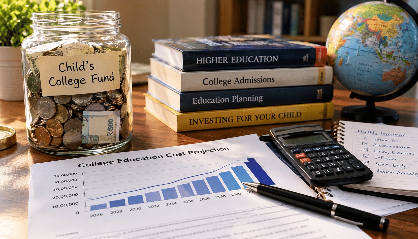 How Much Should Parents Invest Every Month for a Child's College in 2026 — and What Does Starting Five Years Late Really Cost?
