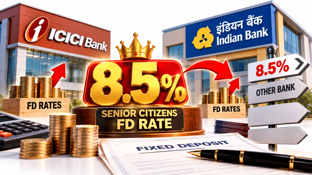 ICICI Bank and Indian Bank Raise FD Rates — but the 8.5% Senior Citizen Rate Comes From Elsewhere