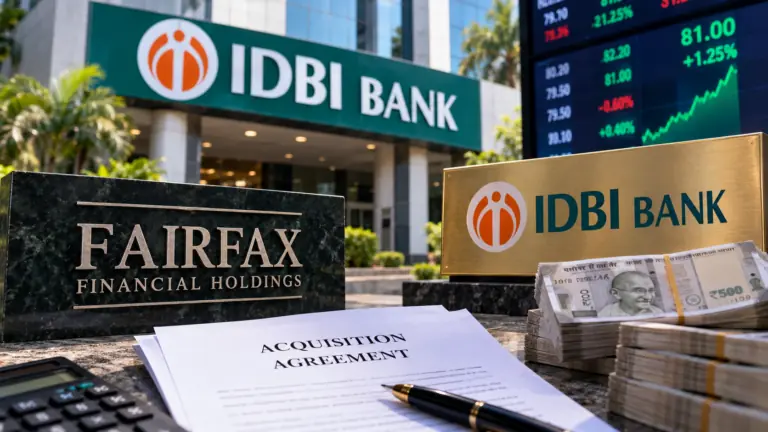 IDBI Bank Sold to Fairfax for ₹52,878 Crore: Why ₹81 a Share Is Below the Market Price — and What Changes for Customers