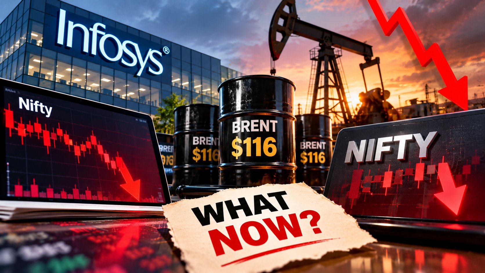 Infosys Cuts Guidance, Brent Hits $116 and Nifty Slips Into the Red for October. What Now?