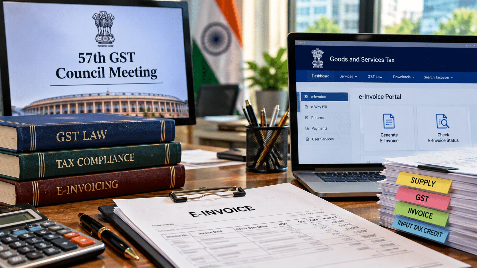 Is the ₹5 Crore E-Invoice Limit Scrapped? What the 57th GST Council Actually Changed — and Who Must Act