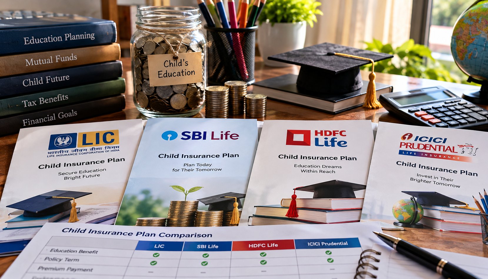 LIC, SBI Life, HDFC Life or ICICI Prudential — Which Child Insurance Plan Actually Fits Your Education Goal in 2026?