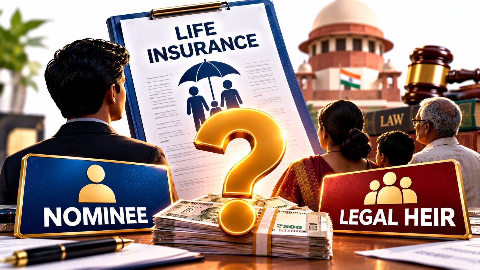 Life Insurance Nominee vs Legal Heir: Who Actually Keeps the Claim Money in India?