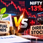Mutual Funds vs Direct Stocks When the Nifty Is Down 13% — Which Holds Up Better in Volatile Markets?
