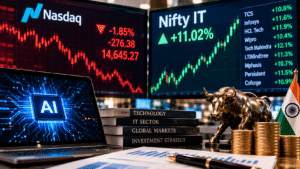 Nasdaq Falls on AI Fears While Nifty IT Jumps 11% — Can Indian IT Stocks Keep Rallying?