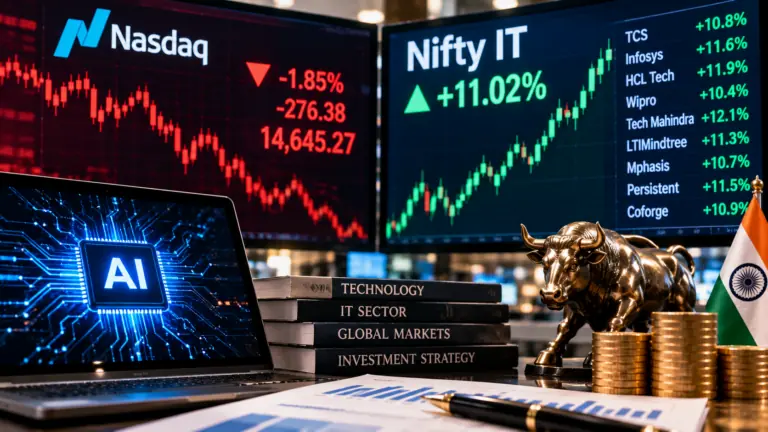Nasdaq Falls on AI Fears While Nifty IT Jumps 11% — Can Indian IT Stocks Keep Rallying?