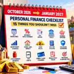 October 2026 to January 2027 Personal Finance Checklist: 15 Deadlines, Interest-Rate Changes, Tax Moves and Banking Rules You Shouldn’t Miss