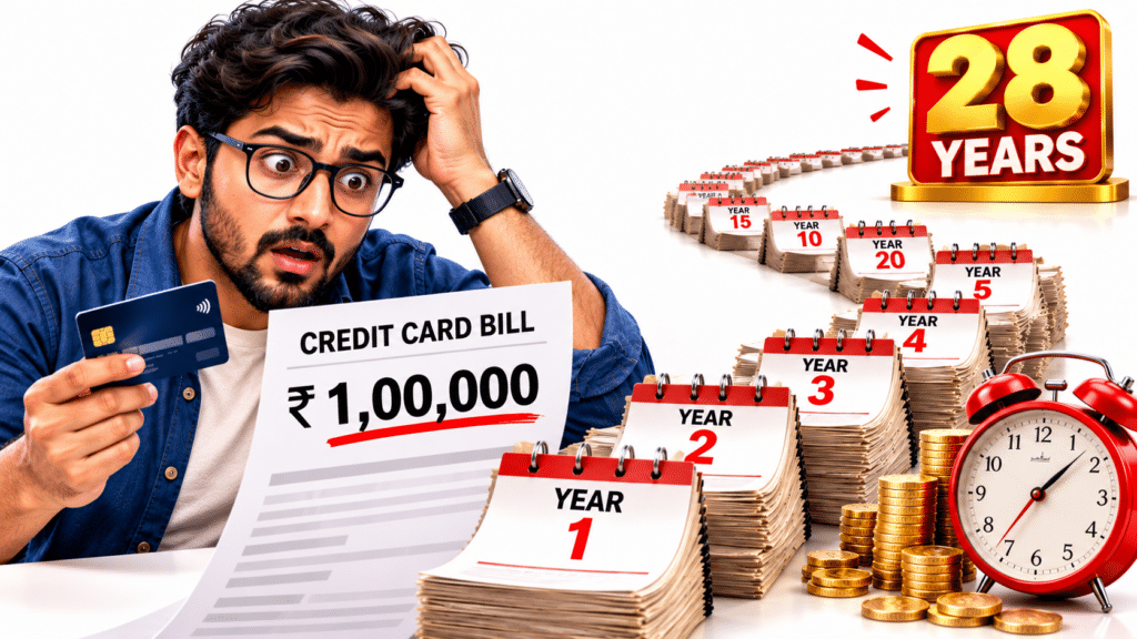 Paying Only the Minimum on Your Credit Card? A ₹1 Lakh Bill Could Take About 28 Years to Clear