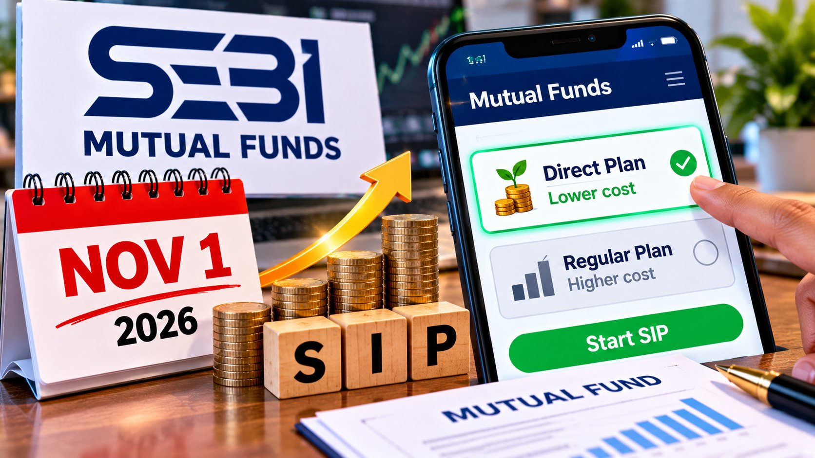 SEBI Makes Direct Plans the Default on Mutual Fund Websites and Apps From November 1 — What Changes for Your SIP, and When Switching Is Worth It 6 SEBI Makes Direct Plans the Default on Mutual Fund Websites and Apps From November 1 — What Changes for Your SIP, and When Switching Is Worth It