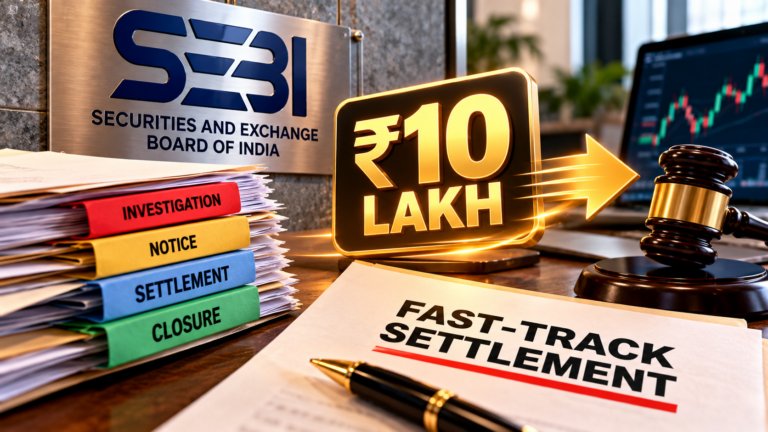 SEBI's New Settlement Rules: How the ₹10 Lakh Fast-Track Route Works — and What It Will Now Cost to Settle a Case
