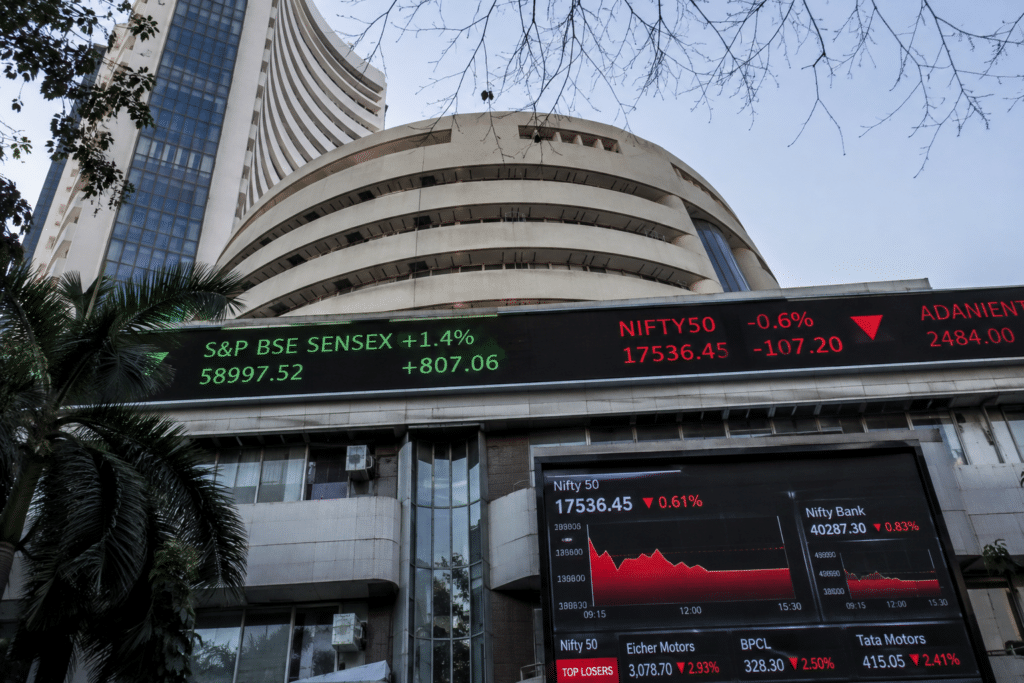 Sensex, Nifty Enter Expiry Day With CPI at 5.54% and 22,200 Under Siege