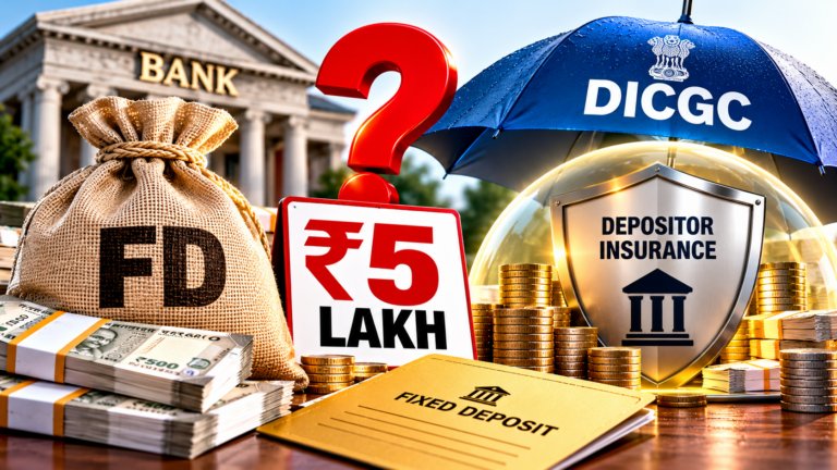 Should You Keep More Than ₹5 Lakh in One Bank FD? What DICGC Cover Really Protects