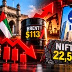 Three Red Days, Brent at $113 and Jio IPO Closing. Will Nifty Hold 22,550?