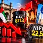 Three Red Days, Brent at $113 and Jio IPO Closing. Will Nifty Hold 22,550?