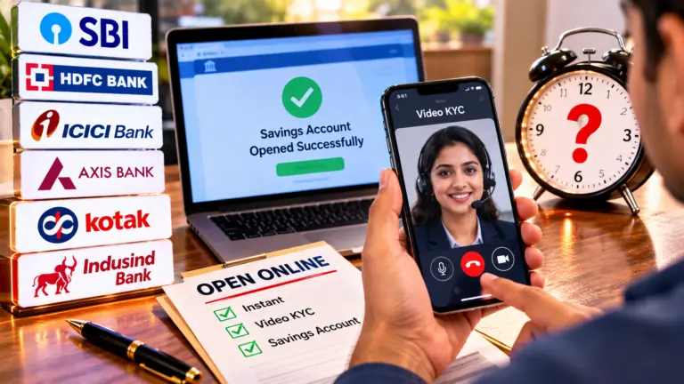 Which Bank Lets You Open a Savings Account Online Instantly With Video KYC — and When Can You Actually Get on the Call?
