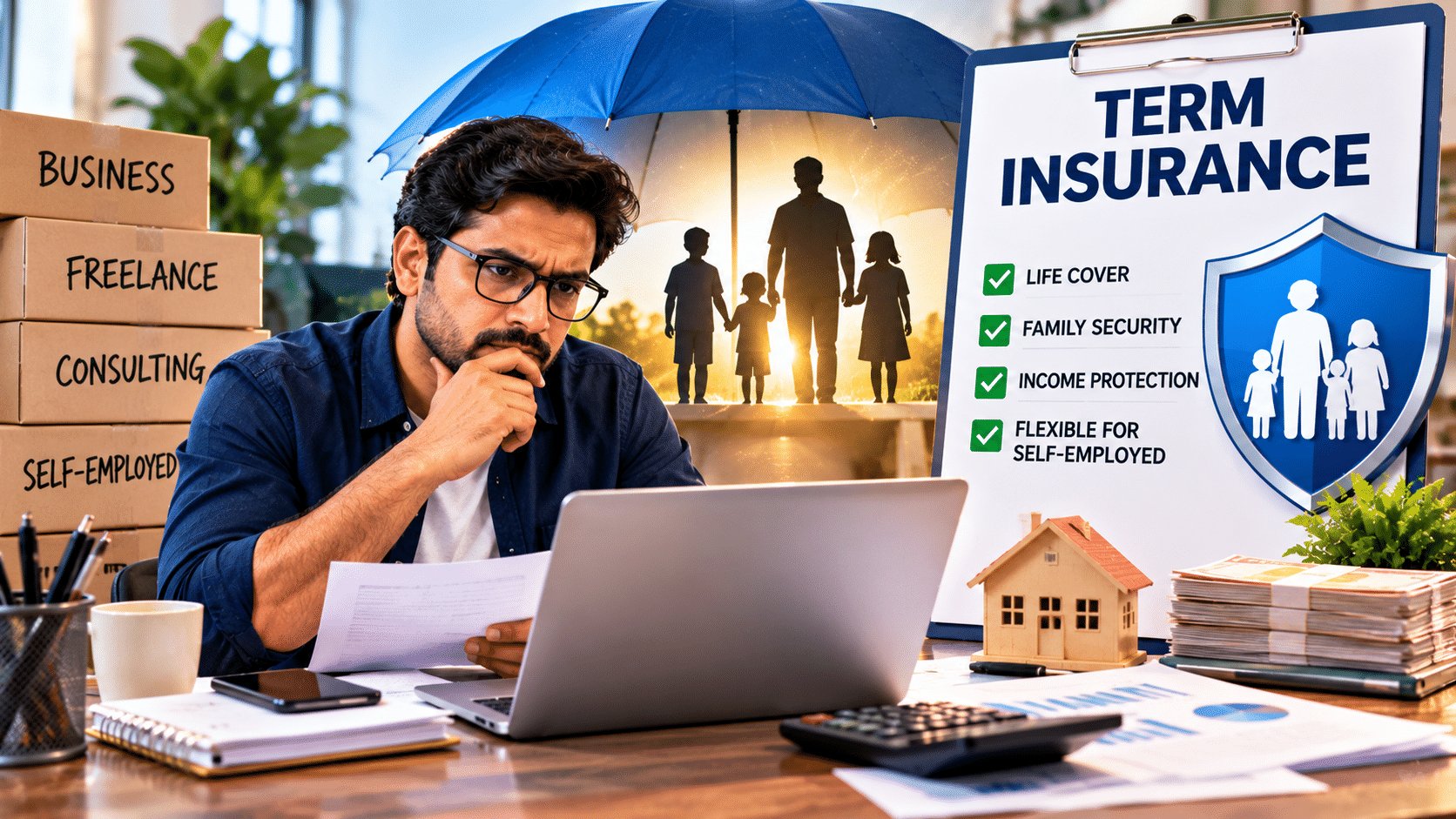 Why Term Insurance Matters More for Entrepreneurs and the Self-Employed — and How to Get the Right Cover When Your Income Doesn't Fit a Payslip