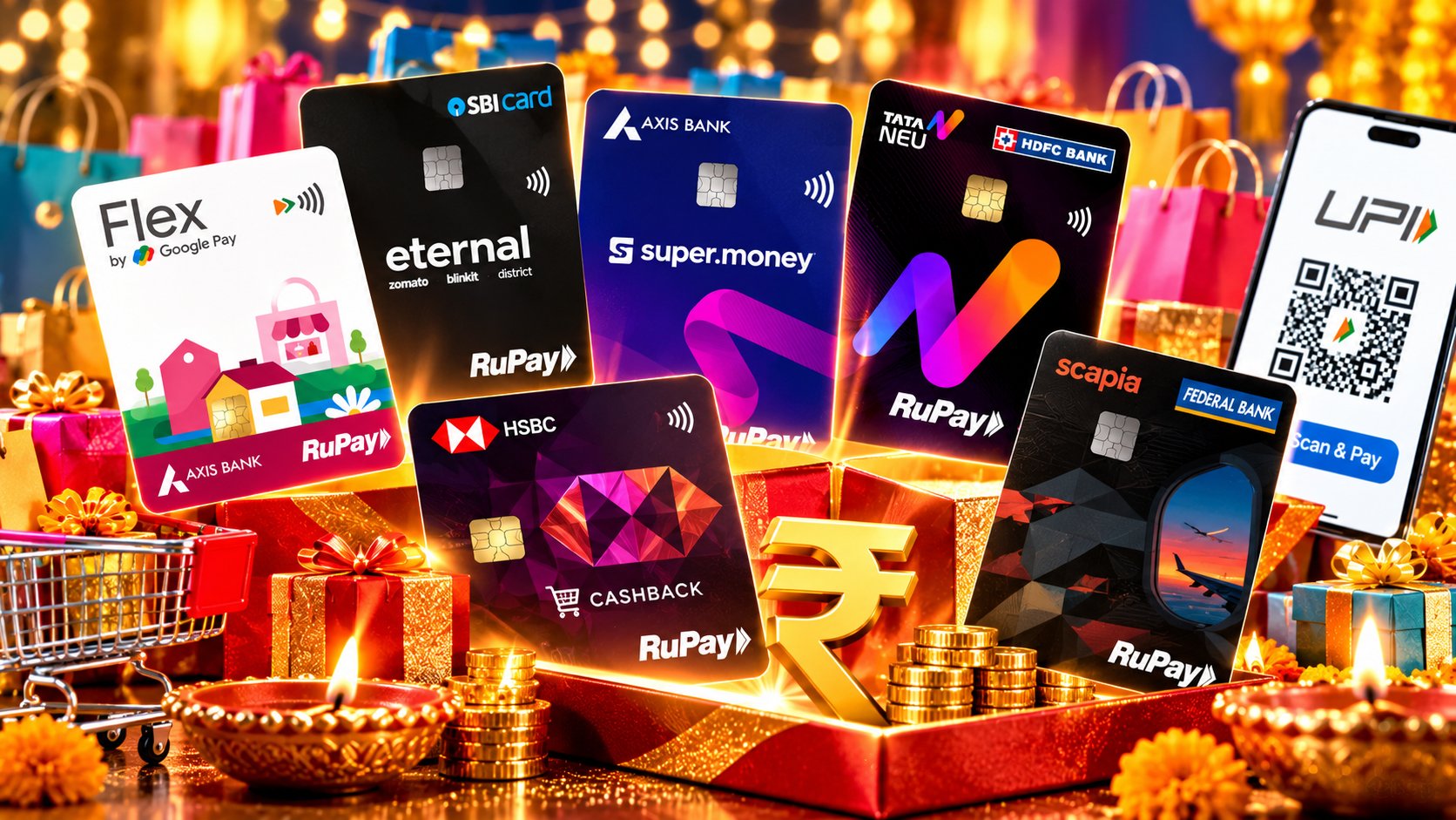 Best RuPay Credit Cards for UPI This Festive Season: Which One Pays Most When You Scan and Pay?