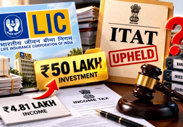 ₹50 Lakh LIC Investment on ₹4.81 Lakh Income: Why ITAT Upheld the Tax Addition — and How to Prove Your Source