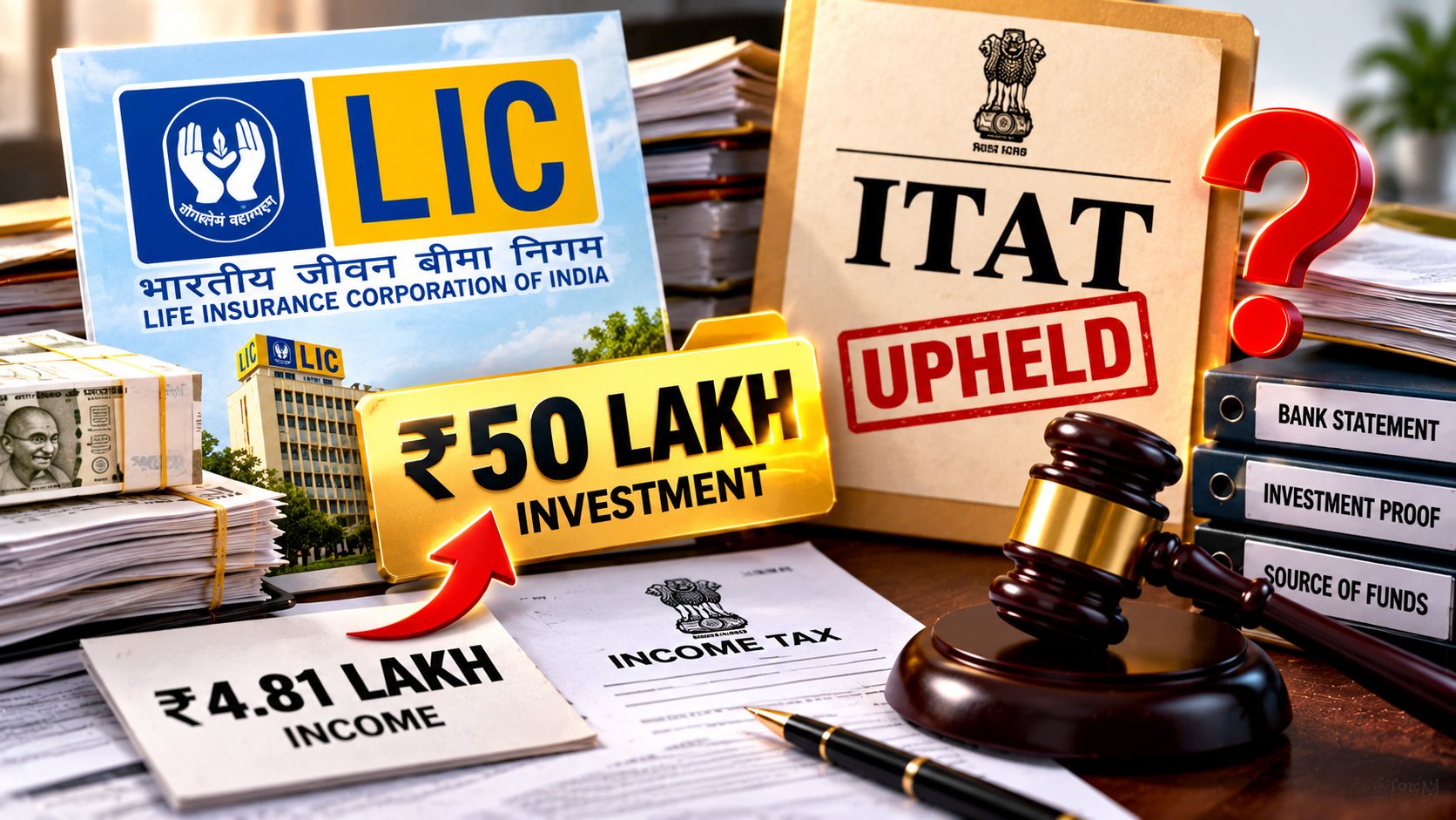 ₹50 Lakh LIC Investment on ₹4.81 Lakh Income: Why ITAT Upheld the Tax Addition — and How to Prove Your Source